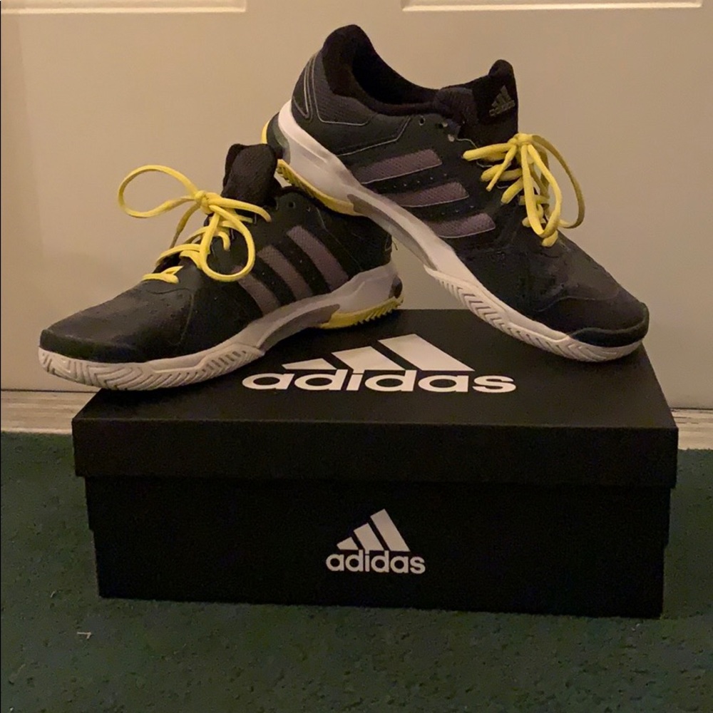 Adidas Adiprene + Slate Grey/Yellow Running Shoes